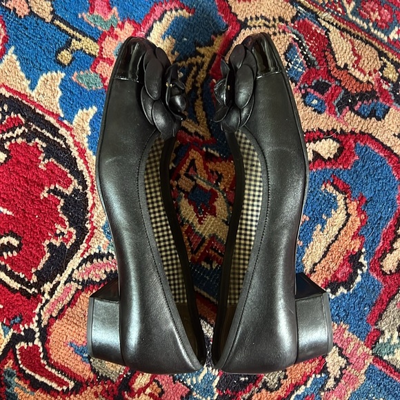 CHANEL Camellia Flower Block Heel Pumps 9.5 - Picture 7 of 12